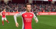 Odegaard playing for Arsenal vs Liverpool (Image via EA Sports)